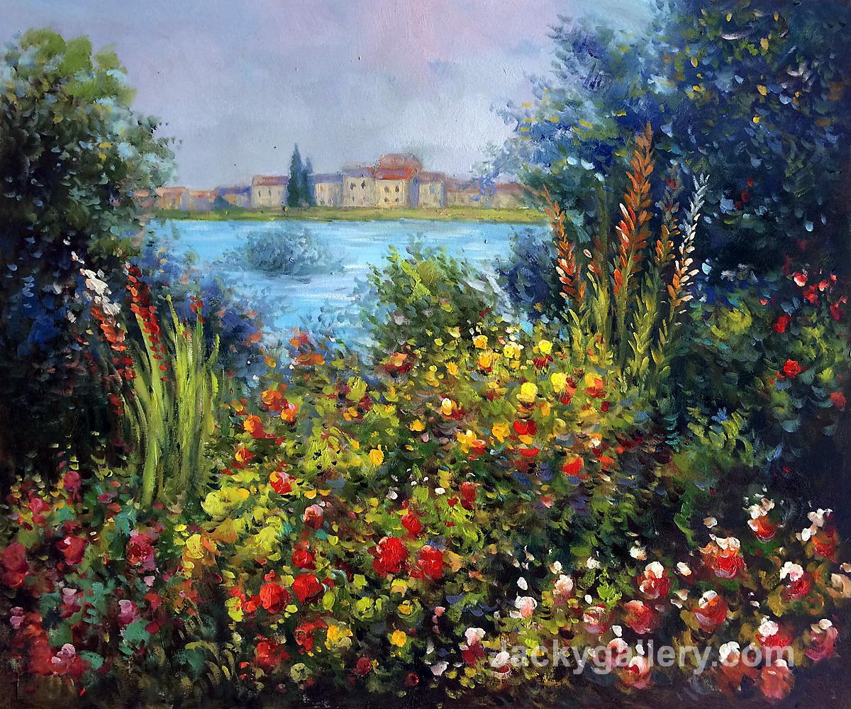 Flowers at Vetheuil Study by Claude Monet paintings reproduction